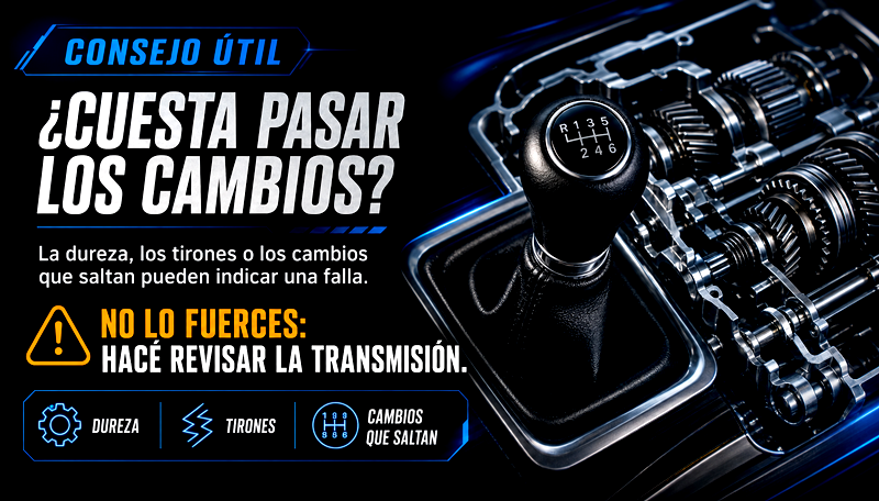 Consejo sobre la dificultad para pasar los cambios